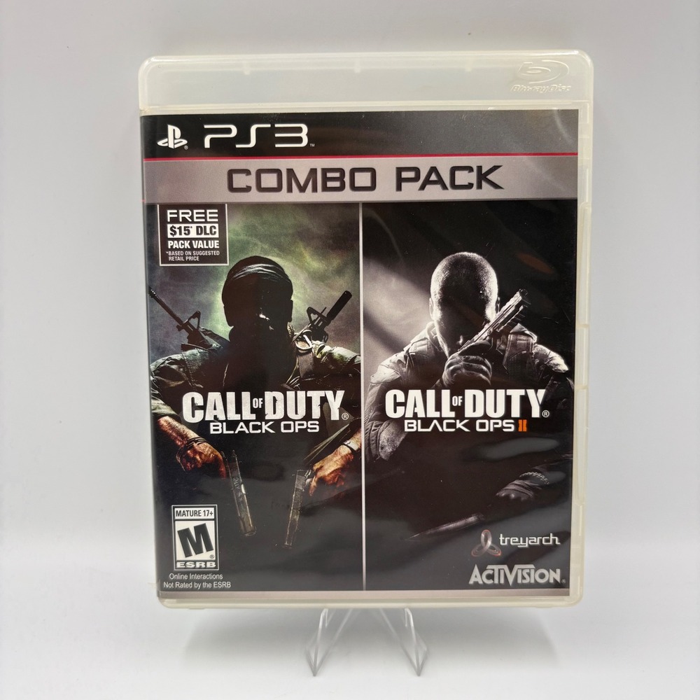 Call of Duty Black Ops I & II Combo Pack PS3 PlayStation 3 Activision 2-Disc